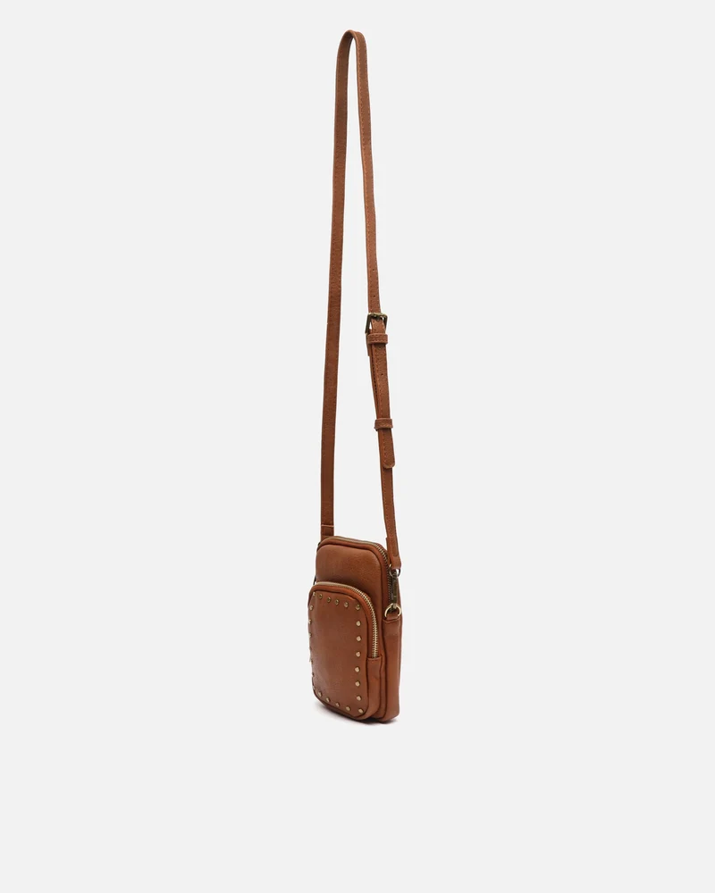 Aniada bolso bandolera mini para móvil con detalles metálicos ED.