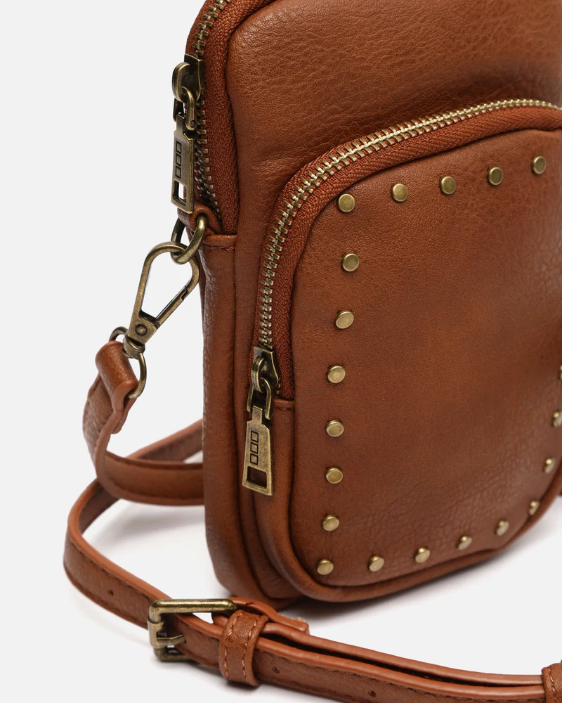 Aniada bolso bandolera mini para móvil con detalles metálicos ED.