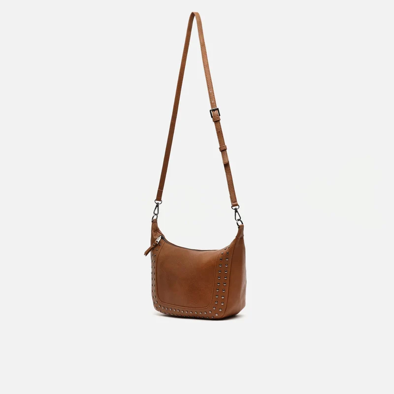 Kalania bolso bandolera mediano con detalles metálicos ED.
