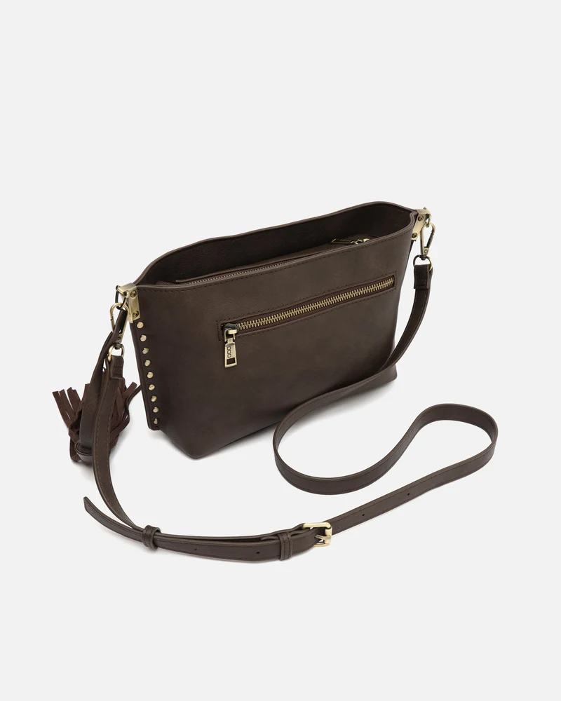 Nibati bolso bandolera pequeño con detalles metálicos