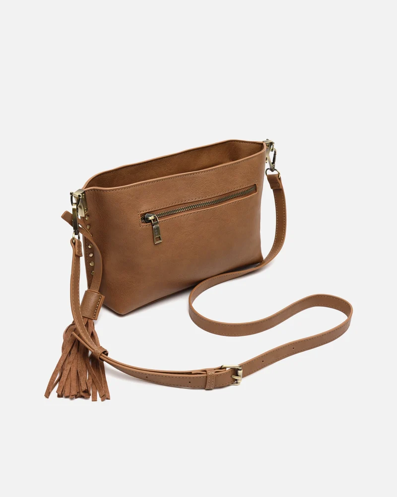 Nibati bolso bandolera pequeño con detalles metálicos