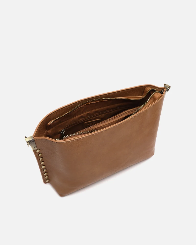 Nibati bolso bandolera pequeño con detalles metálicos