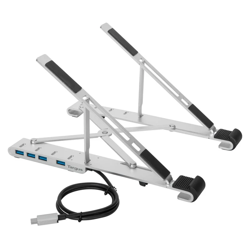 Soporte para portátil con concentrador USB-A integrado