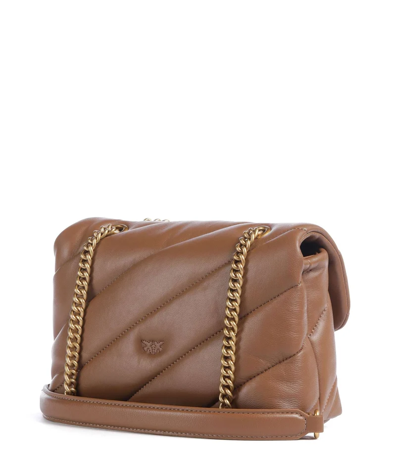 Pinko Love Puff Mini Bolso de hombro marrone cognac/antique gold