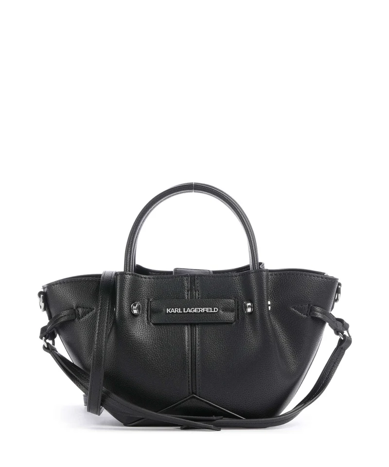 Karl Lagerfeld K/Pierced Mini Bolso de mano black nickel