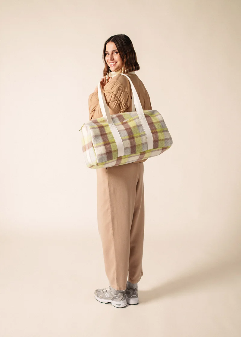 Bolsa de tela de lana (BLANC D'HIVER/BEIGE/AUBE)