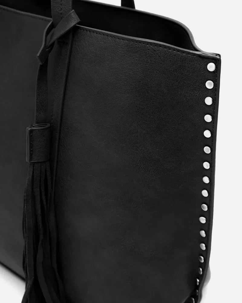 Nibat bolso shopper grande con detalles metálicos