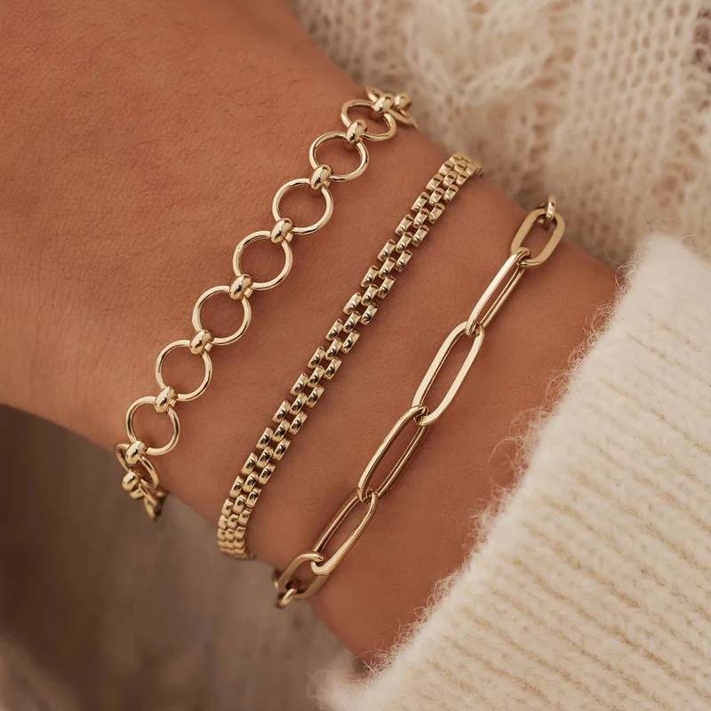 Isabel Bernard Belleville Axelle 14 Karaat Gouden Schakelarmband IB320136
