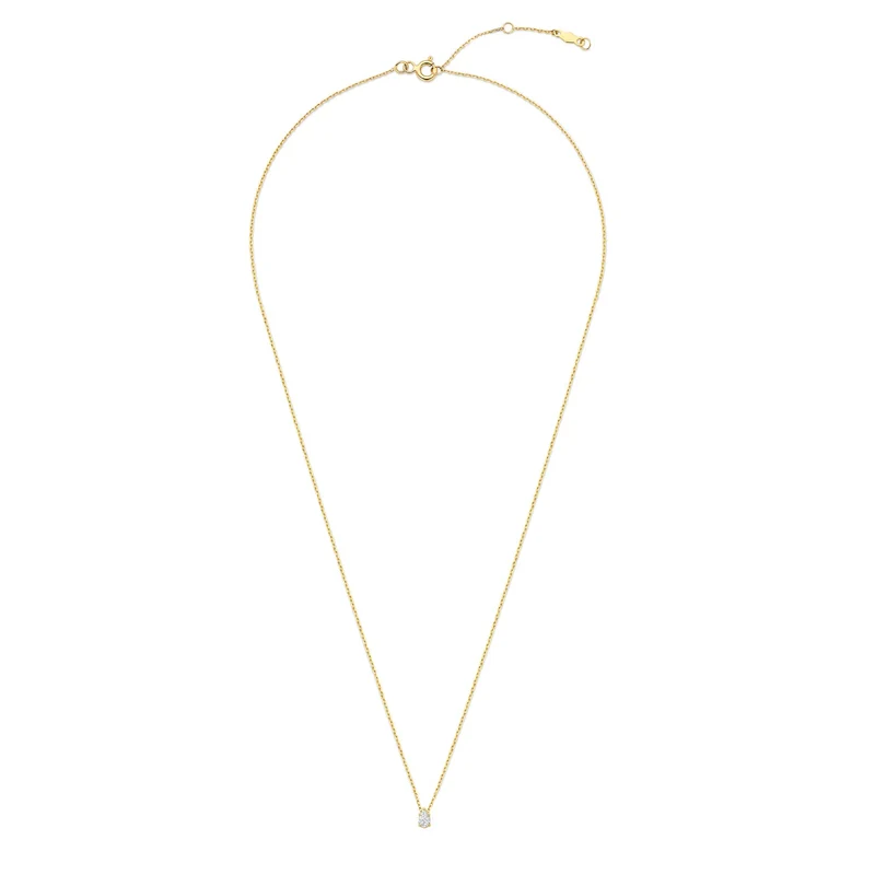 Isabel Bernard De la Paix Eloise 14 karaat gouden collier met diamant 0.1 karaat IBD350025