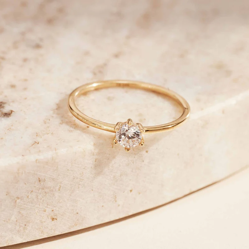 Isabel Bernard 14 Karaat Gouden Le Marais Abelle Ring IB330001-50 (Maat: 50)