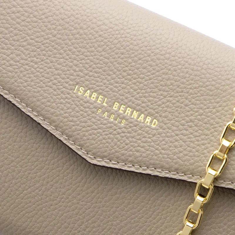 Isabel Bernard Honoré Lina Beige Clutch Met Afneembare Schouderketting IB21135-072