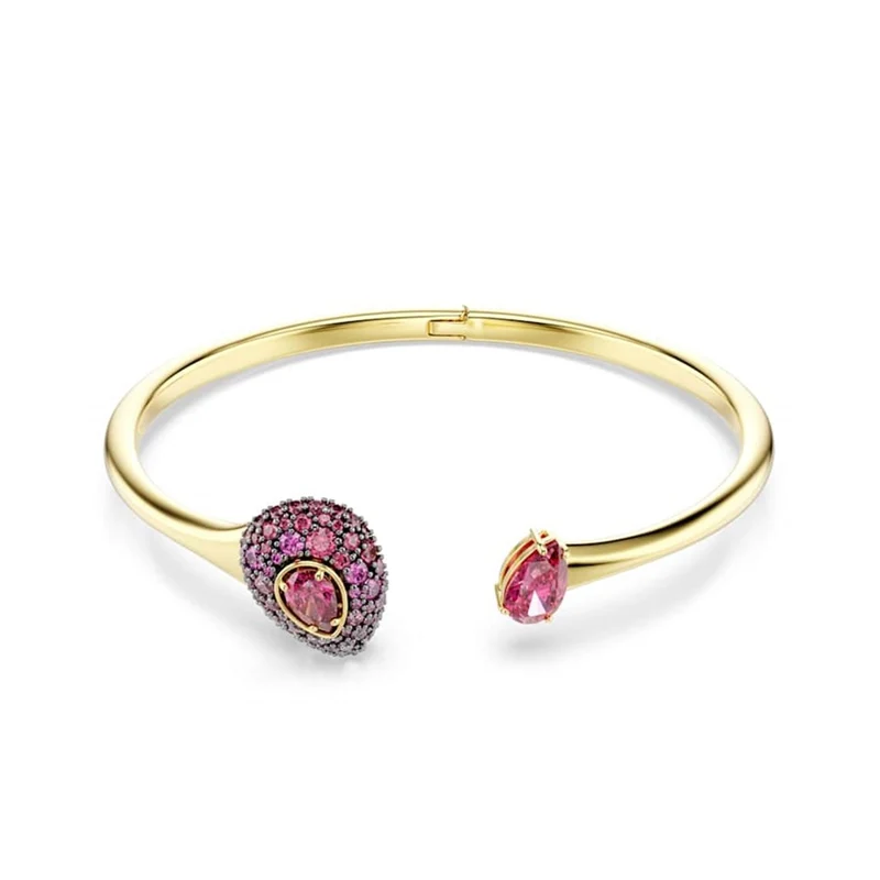 Swarovski Sublima Glam Gouden Bangle met Rode Accenten 5752896