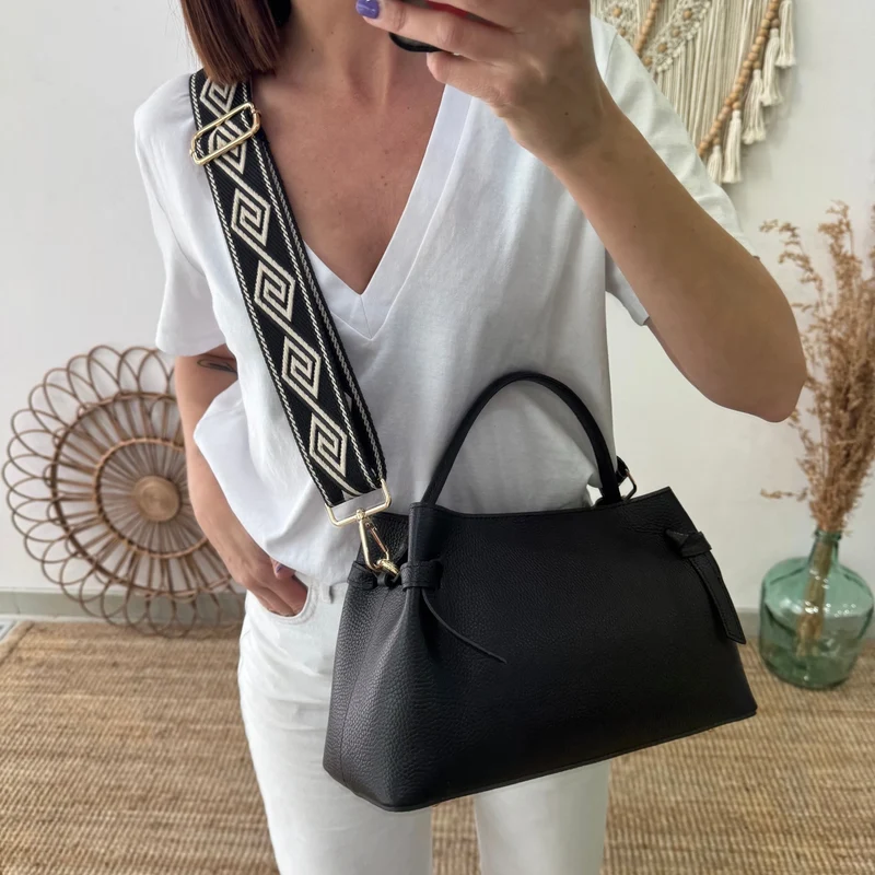 Bolso nudos negro