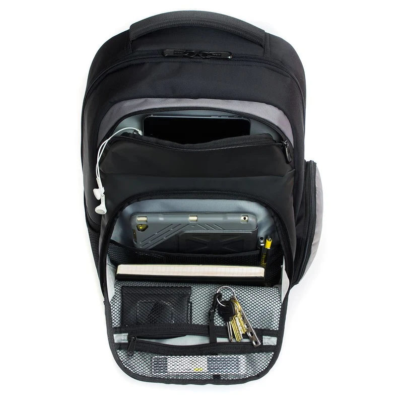 Mochila para portátil de 15,6" para el sector educativo - negro/gris