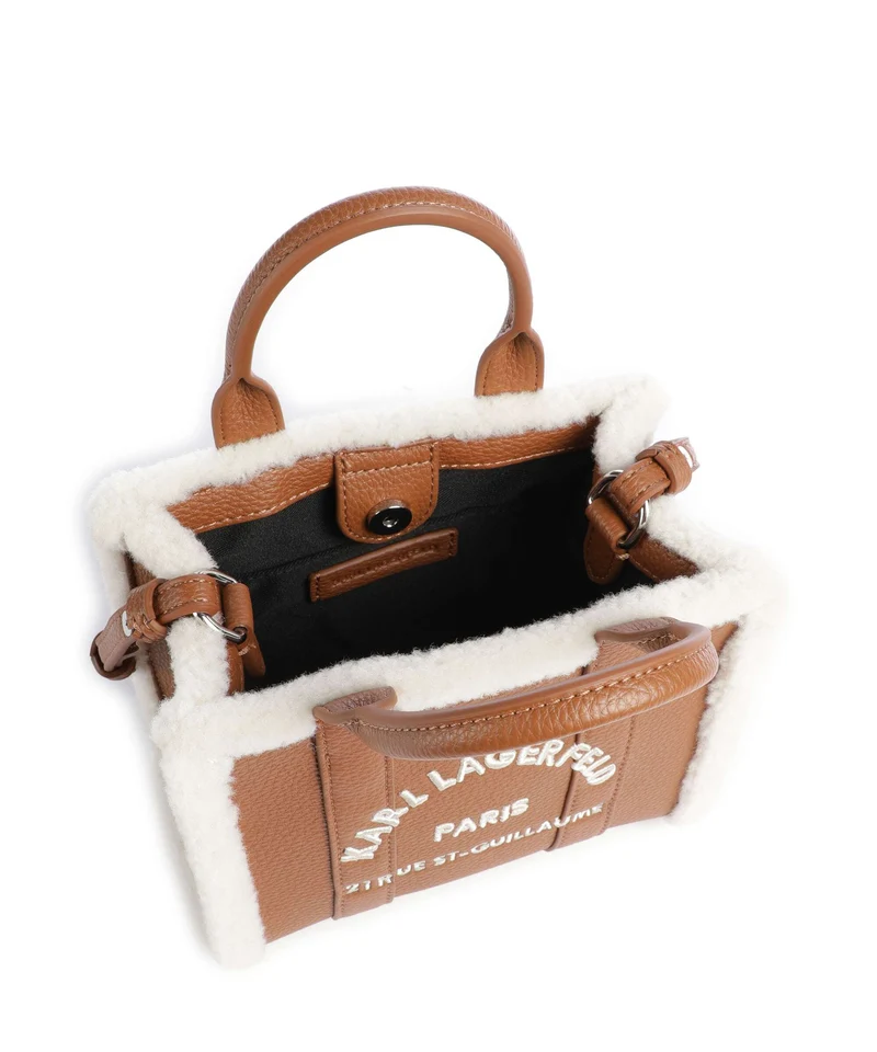 Karl Lagerfeld K/Rue St Guillaume Mini Bandolera dark tan