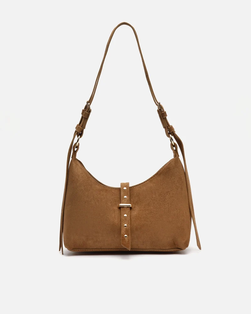Belly bolso de hombro pequeño efecto ante