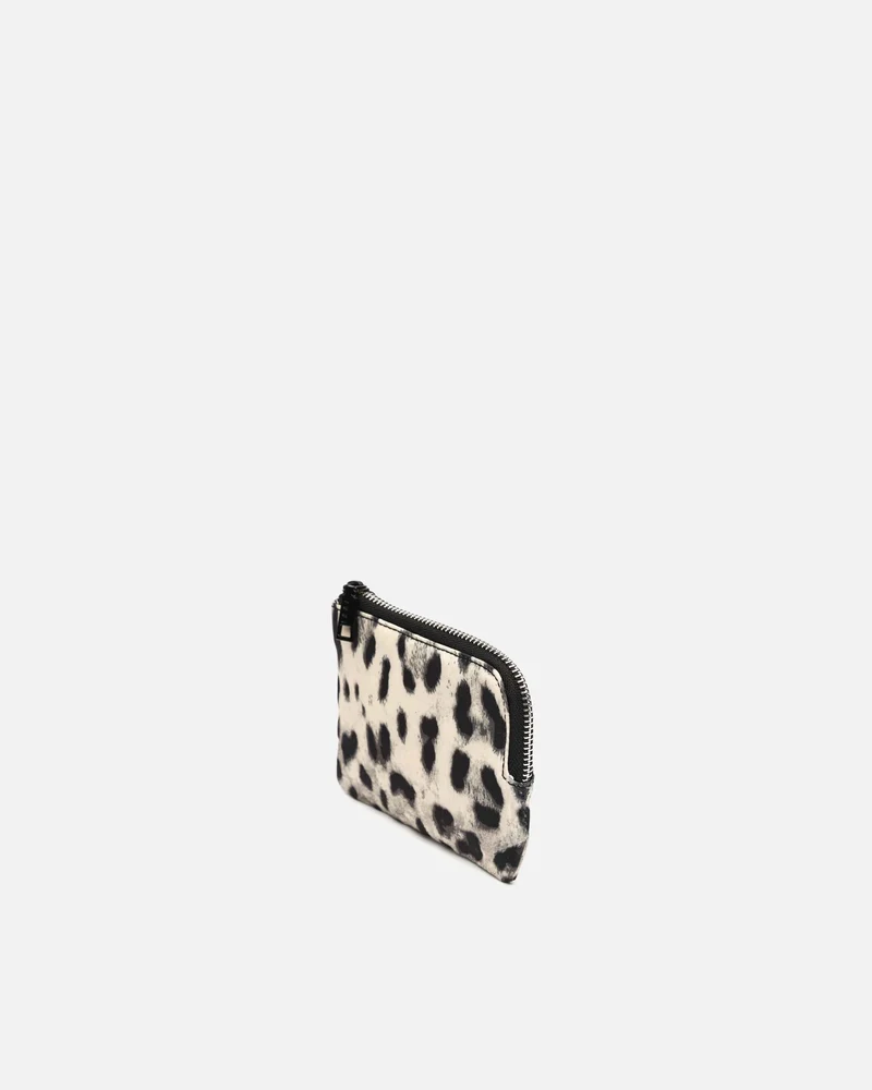 Saturnia portamonedas animal print con cierre de cremallera