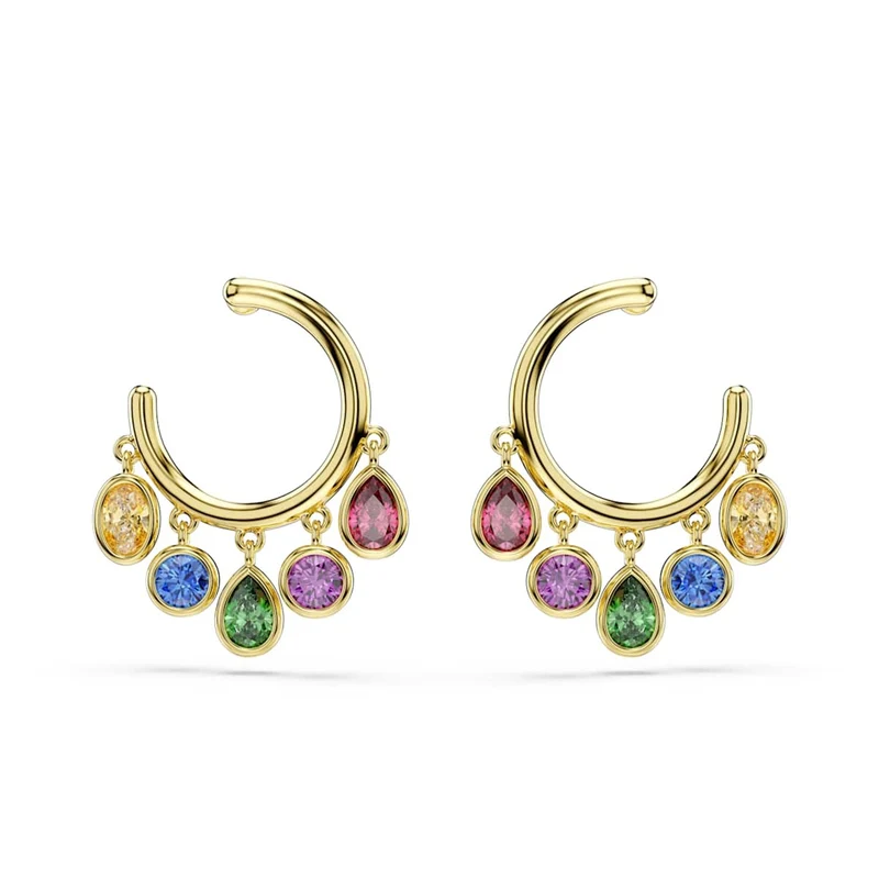 Swarovski Imber Organic Goudkleurige Multicolour Oorbellen 5753263