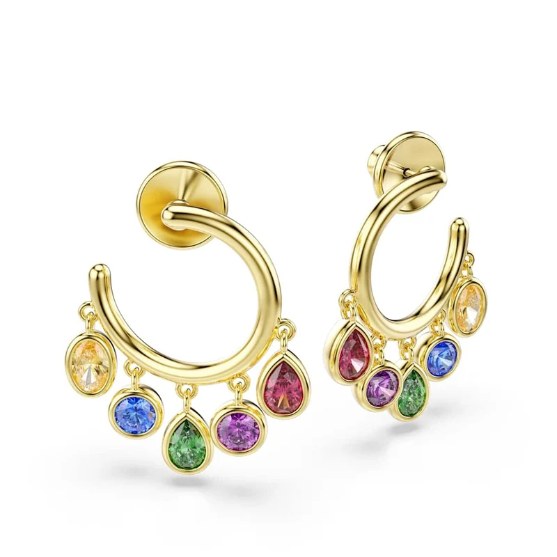 Swarovski Imber Organic Goudkleurige Multicolour Oorbellen 5753263