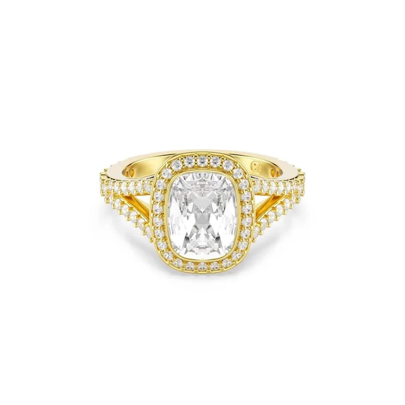 Swarovski Una Angelic Cushion Goudkleurige Ring 5762630