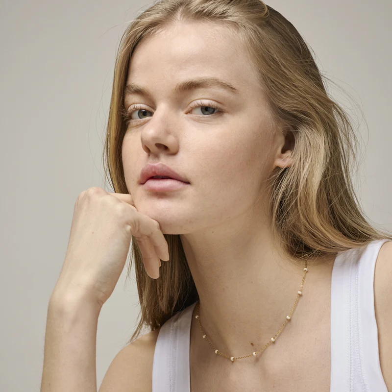ENAMEL Copenhagen Lola Bold Gold Plated Recycled 925 Sterling Silver Necklace N137G-DY