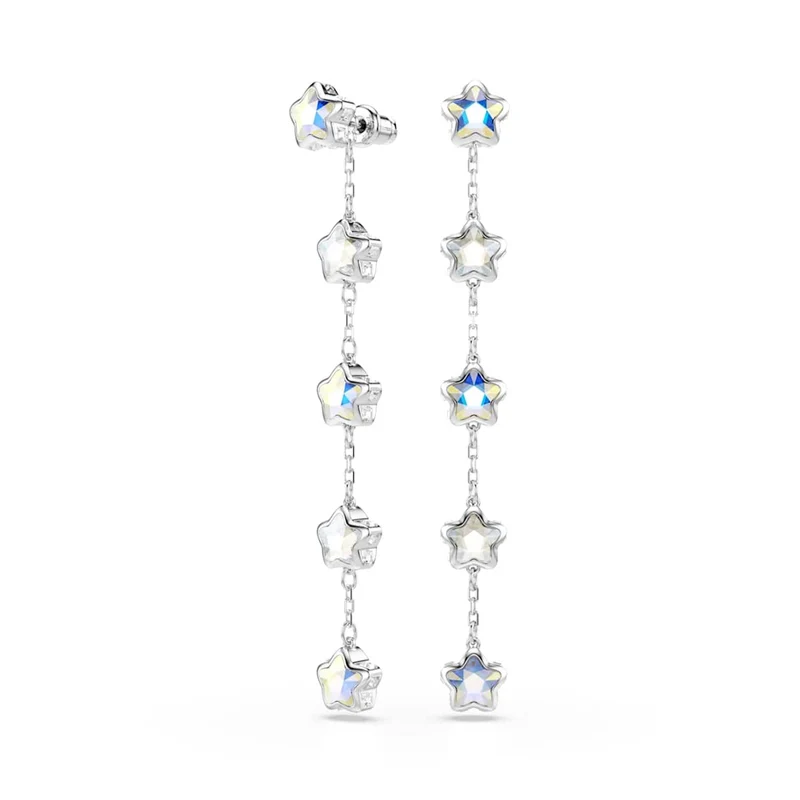 Swarovski Chroma Stars Zilverkleurige Oorbellen 5754184