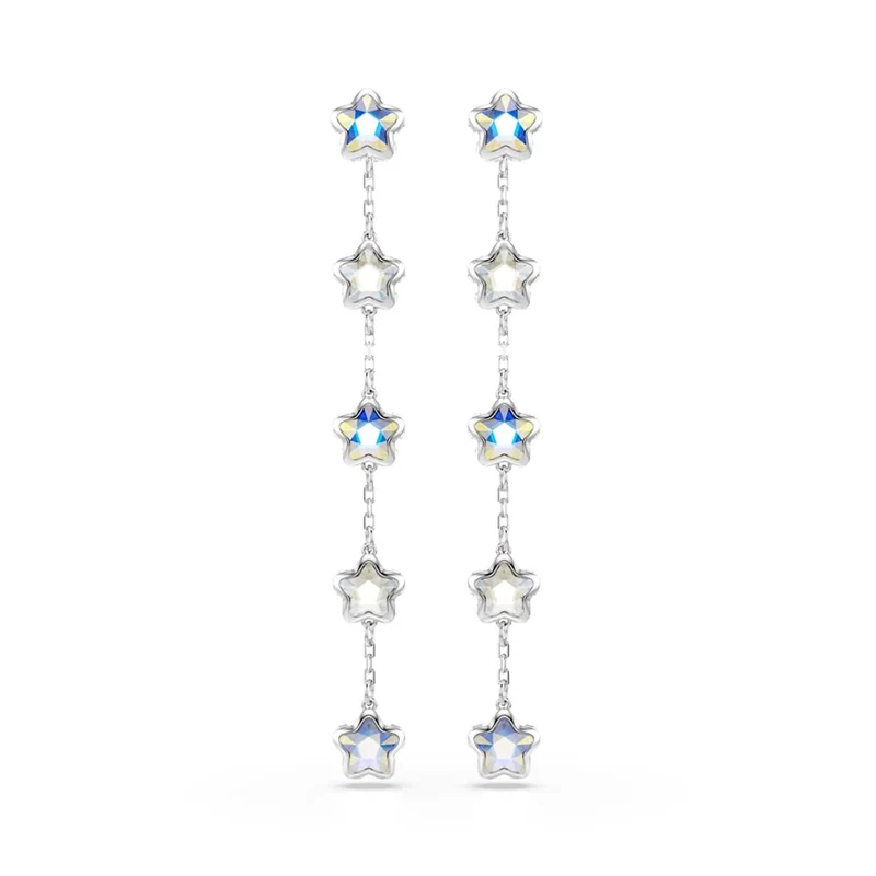 Swarovski Chroma Stars Zilverkleurige Oorbellen 5754184