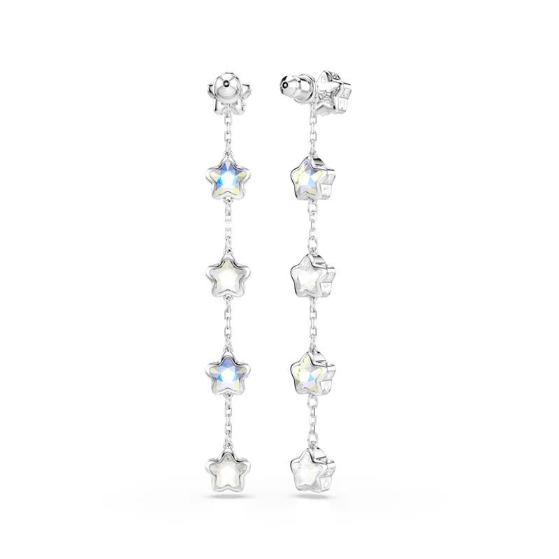 Swarovski Chroma Stars Zilverkleurige Oorbellen 5754184