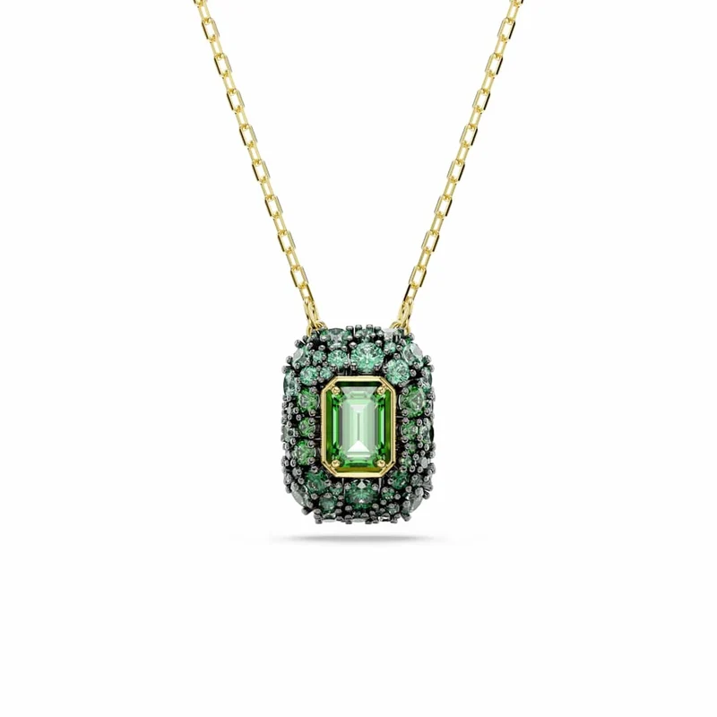 Swarovski Sublima Glam Gouden Ketting met Groene Hanger 5752884
