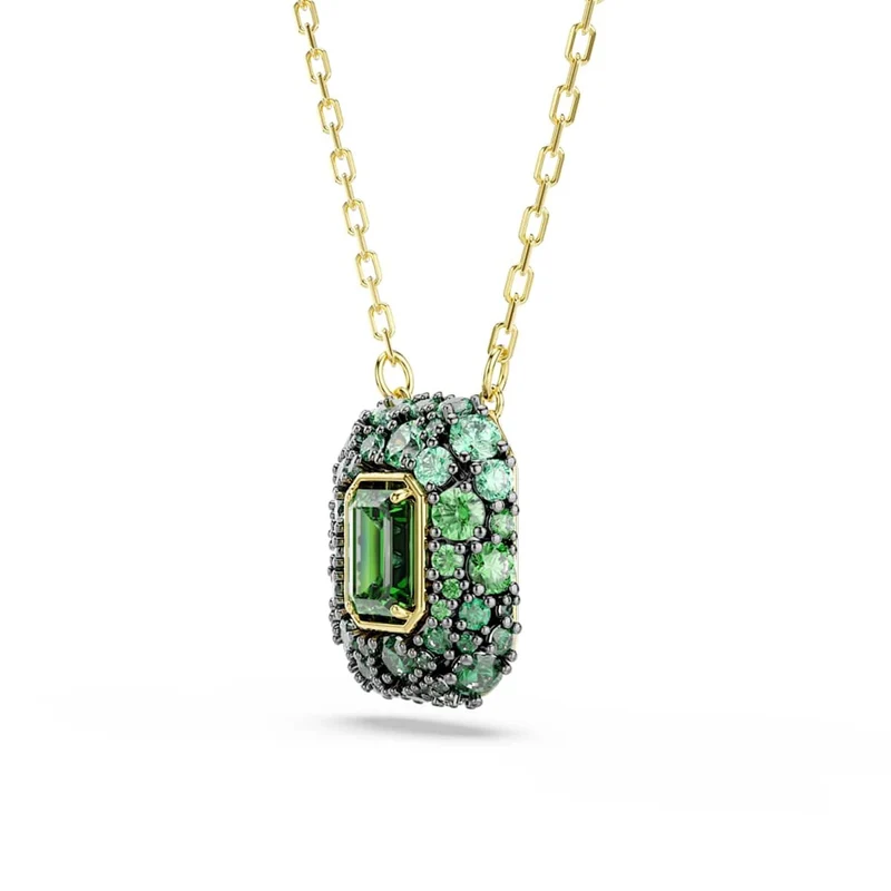 Swarovski Sublima Glam Gouden Ketting met Groene Hanger 5752884