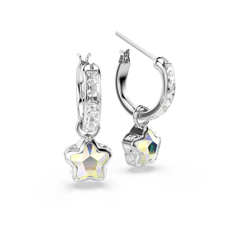 Swarovski Chroma Stars Zilverkleurige Oorbellen 5754172