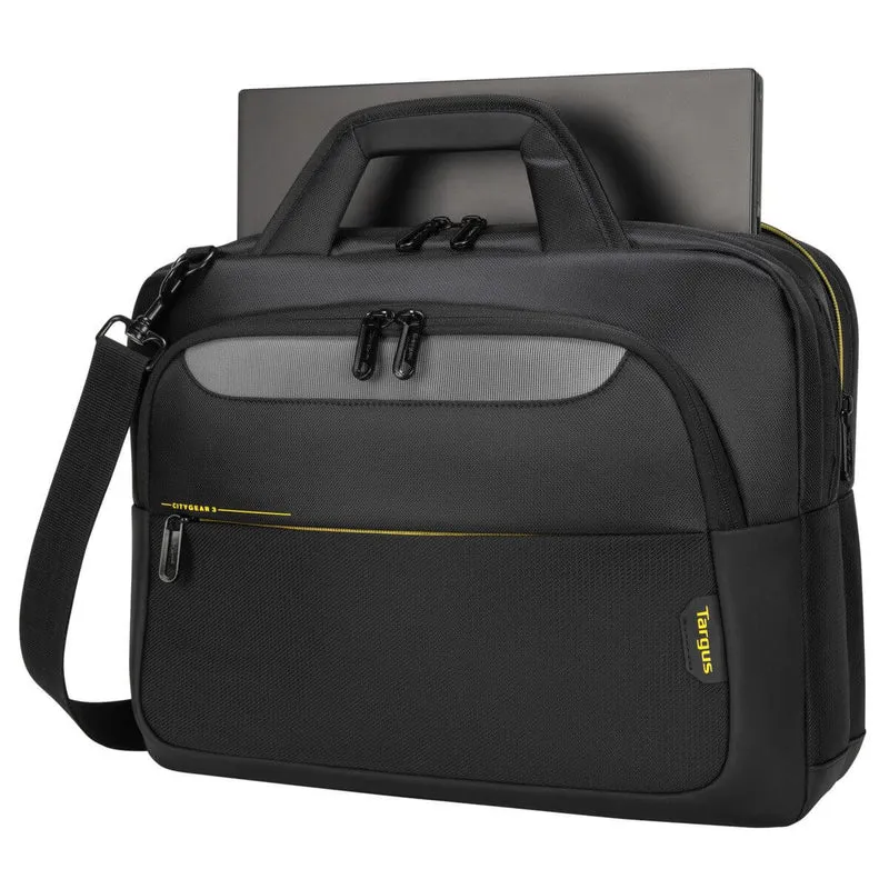 Maletín para portátil de entre 15 y 17,3 pulgadas con cierre superior CityGear - Negro