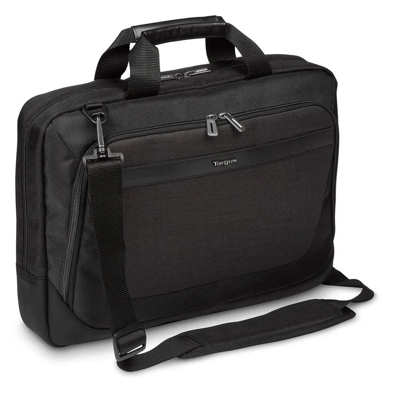 CitySmart 14,15,15.6” Slimline Topload Laptop Case – Negro/Gris