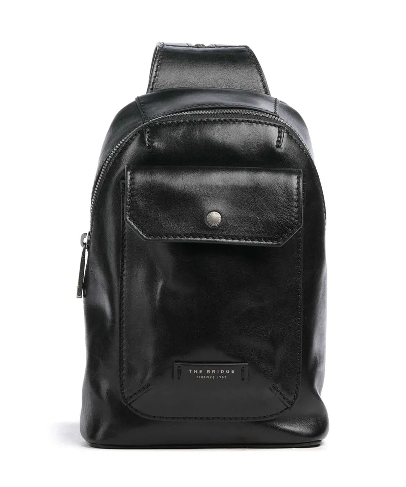 The Bridge Mattia Mochila sling nero