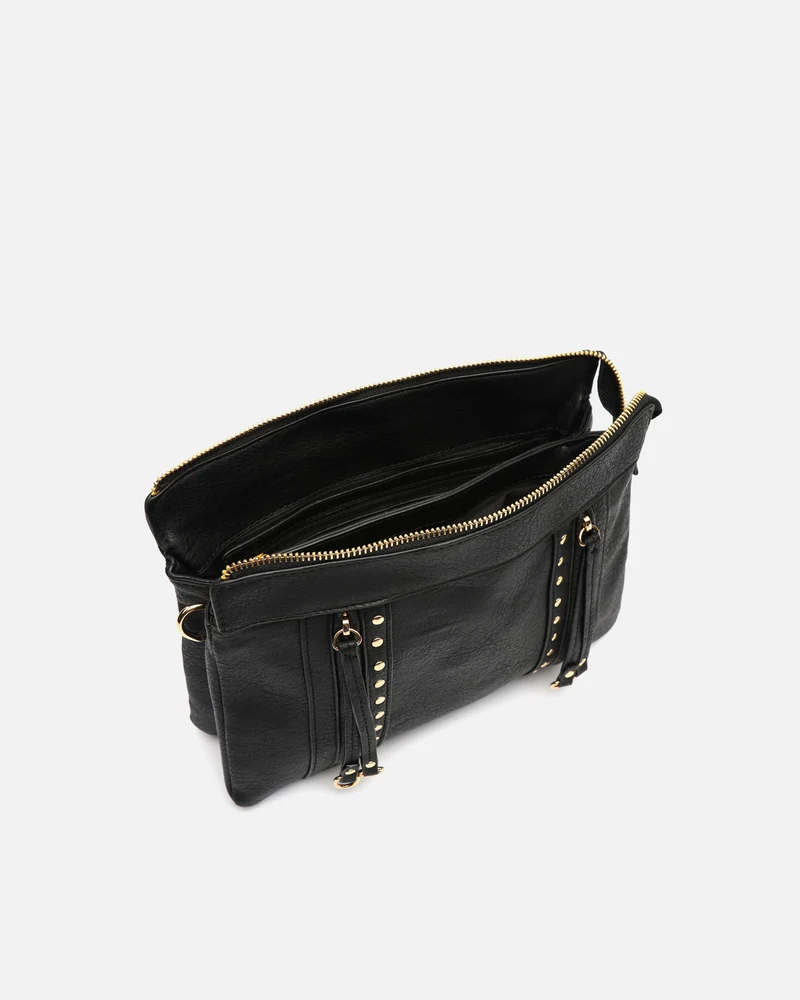 Nikasi bolso bandolera con detalles metálicos