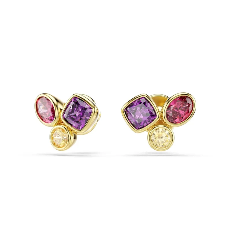 Swarovski Imber Organic Goudkleurige Multicolour Oorknoppen 5760019
