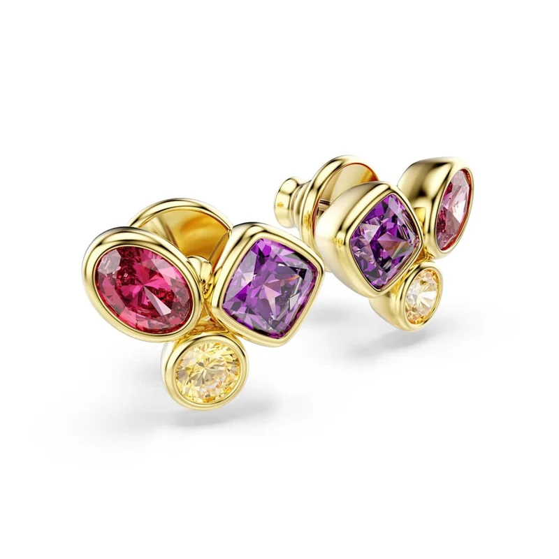 Swarovski Imber Organic Goudkleurige Multicolour Oorknoppen 5760019