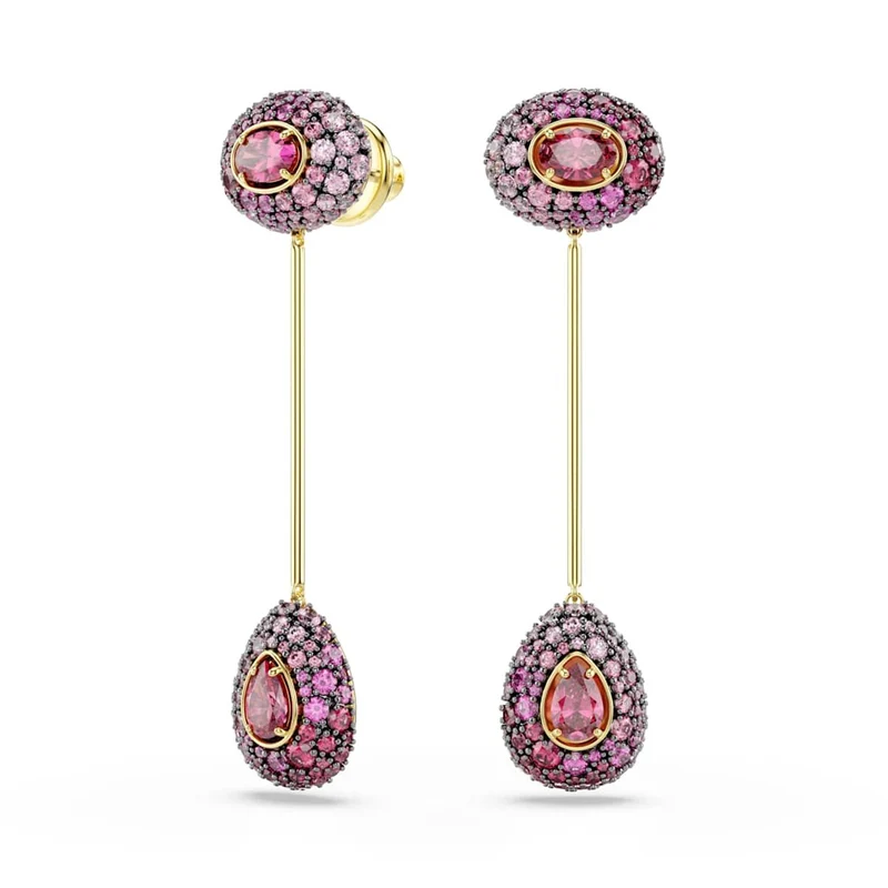 Swarovski Sublima Glam Goudkleurige Oorbellen met Rode Kristallen 5752891