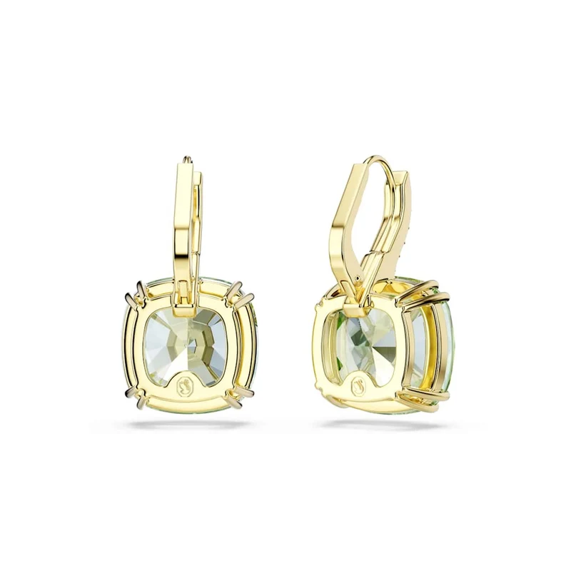 Swarovski Millenia Goudkleurige Oorbellen met Groene Kristal 5764822