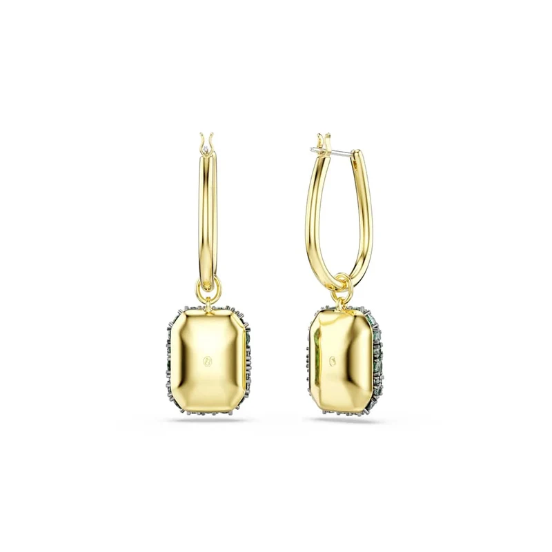 Swarovski Sublima Glam Gouden Oorbellen met Groene Kristal 5752890