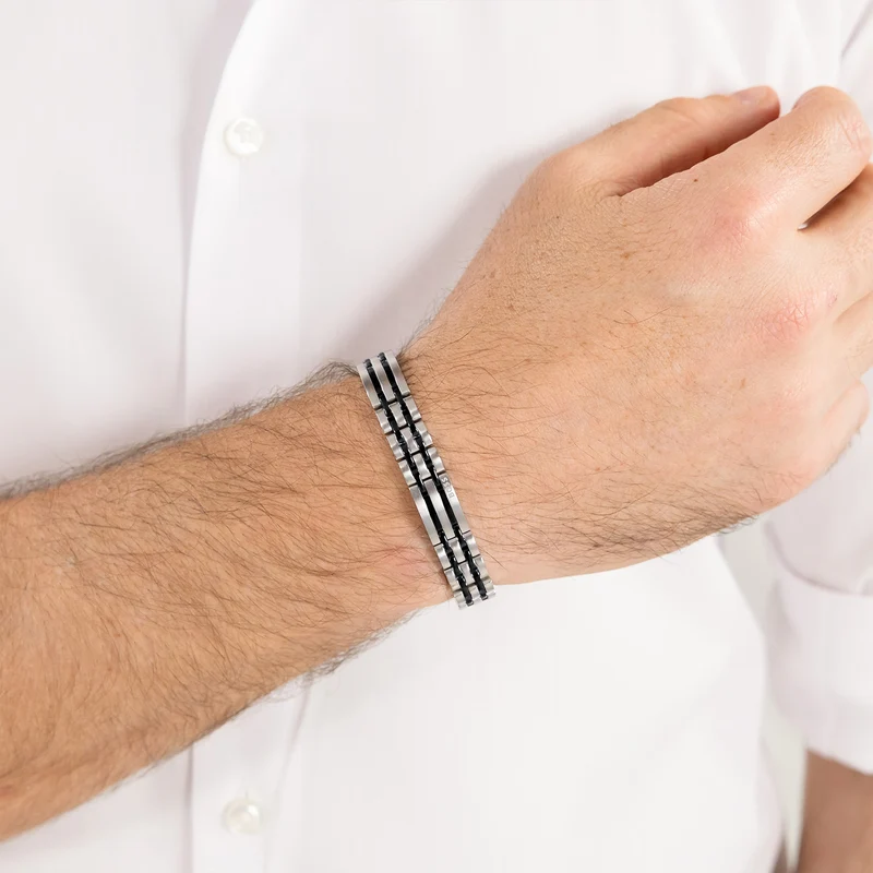 Hugo Boss Roestvrij Staal Zilverkleurige Heren Schakelarmband HBJ1580814