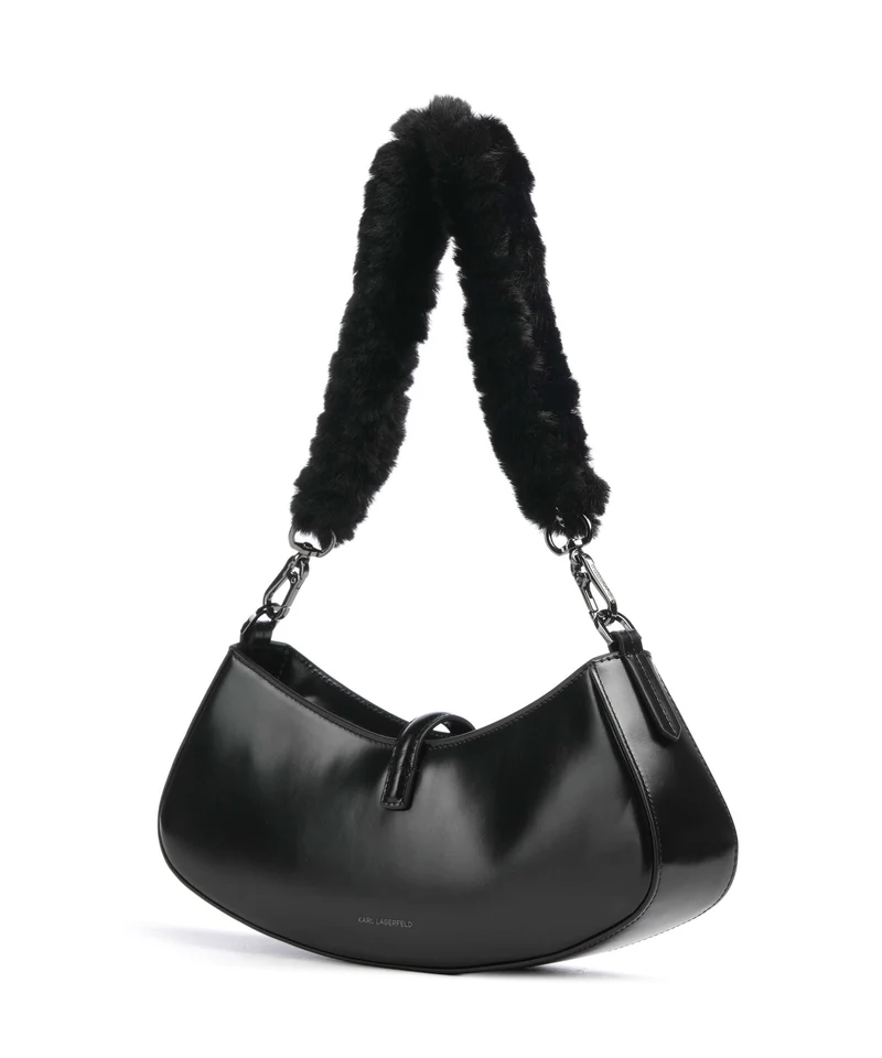 Karl Lagerfeld K/Autograph Small Bolso de hombro black gunmetal