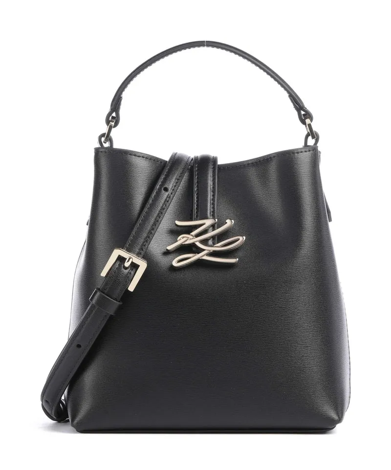 Karl Lagerfeld K/Autograph Small Bucket bolso de mano black/gold