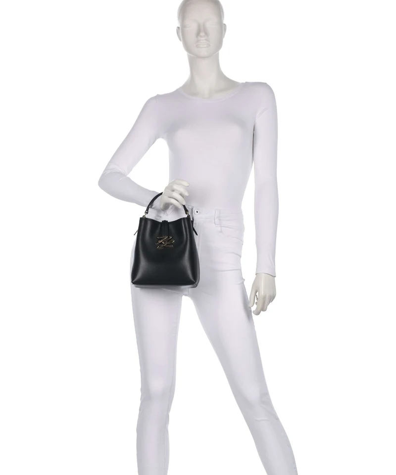 Karl Lagerfeld K/Autograph Small Bucket bolso de mano black/gold