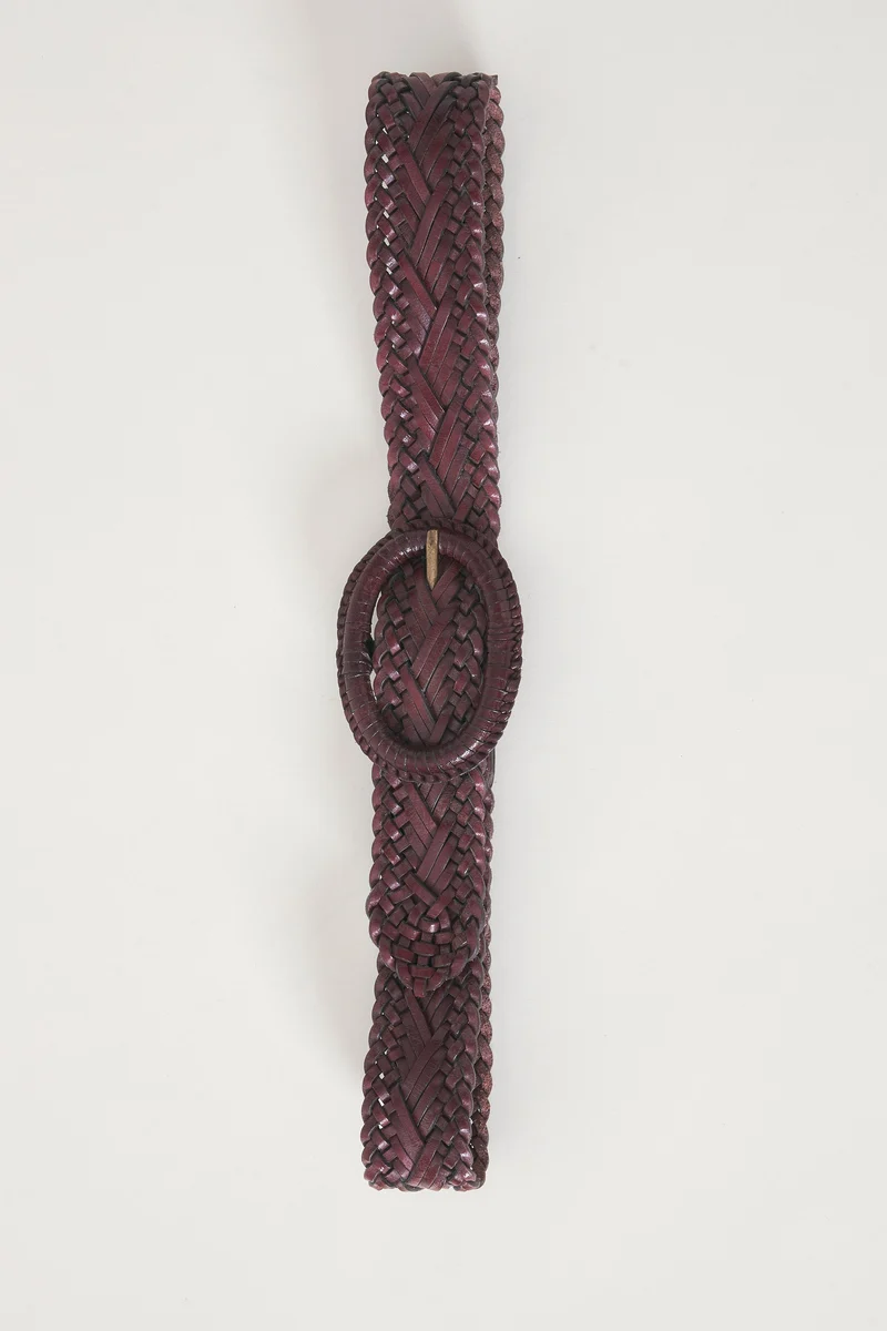 Ceinture en cuir ajouré façon dentelle Galy