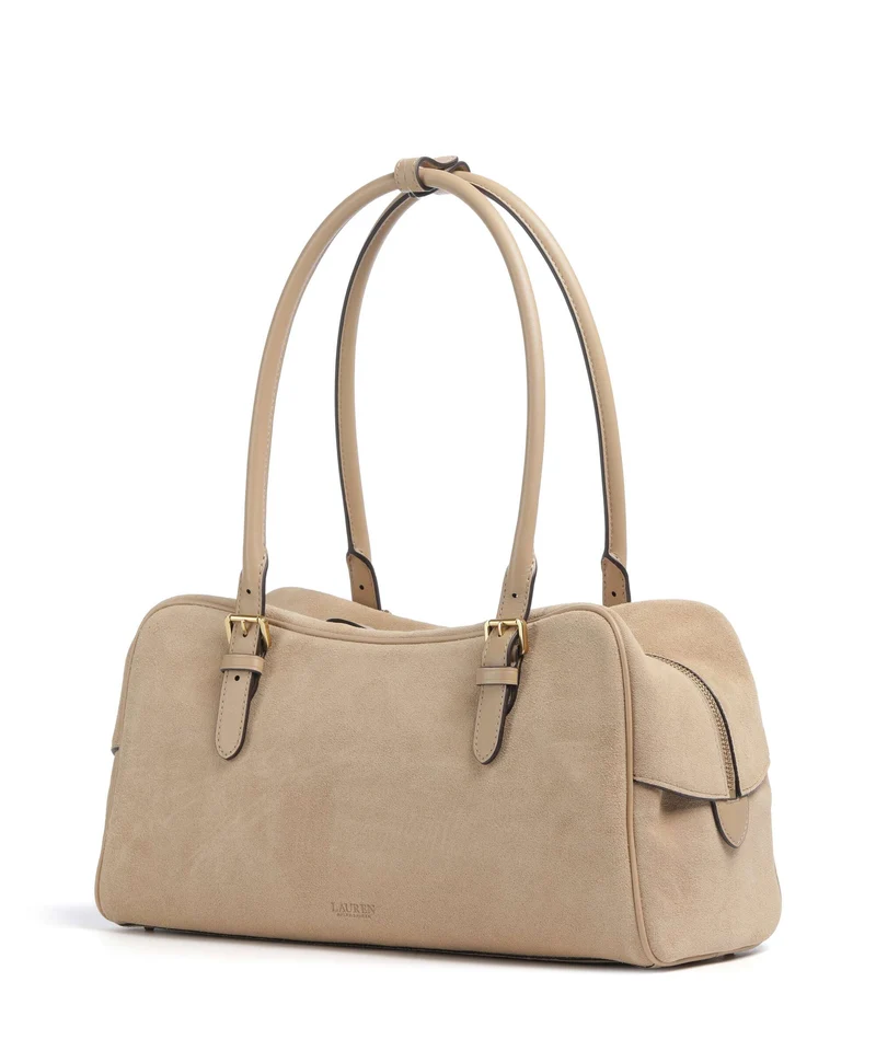 Lauren Ralph Lauren Marcy Large Bolso de hombro tan