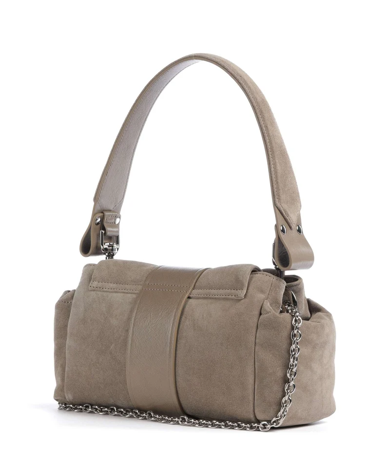 Vivienne Westwood Hazel Suede Treasure Bolso de hombro stone