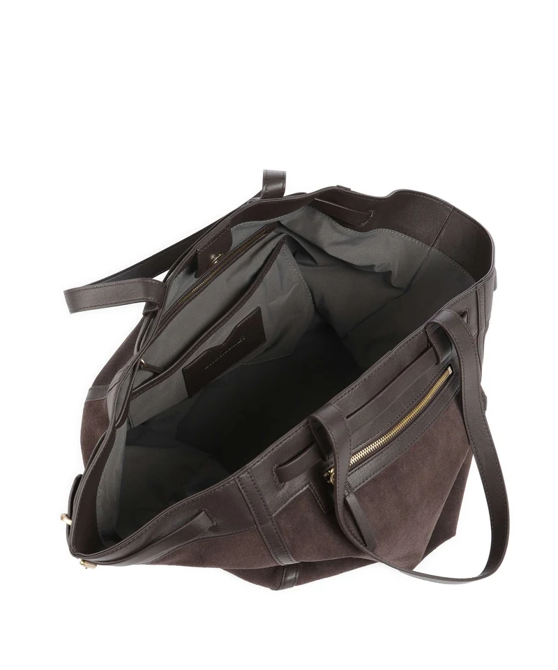 Les Visionnaires Felicia Cozy Bolsa shopping chocolate brown