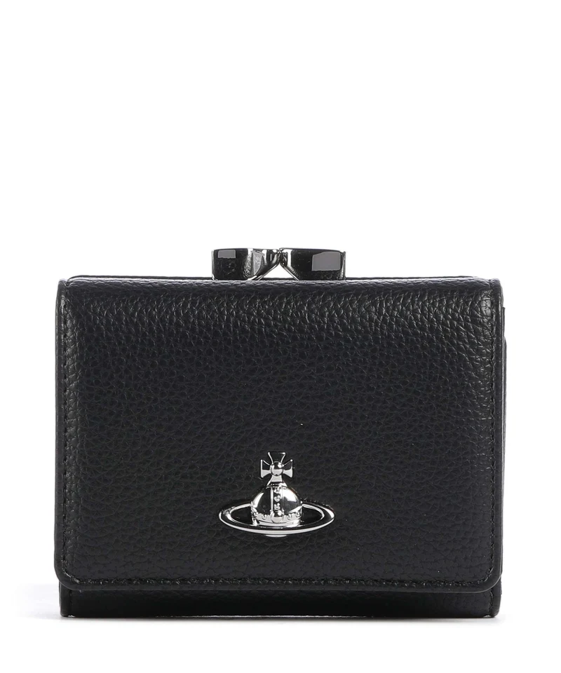 Vivienne Westwood Frame Grain Small Monedero black