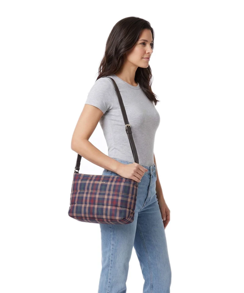 Mandarina Duck Tartan Bandolera tartan brown